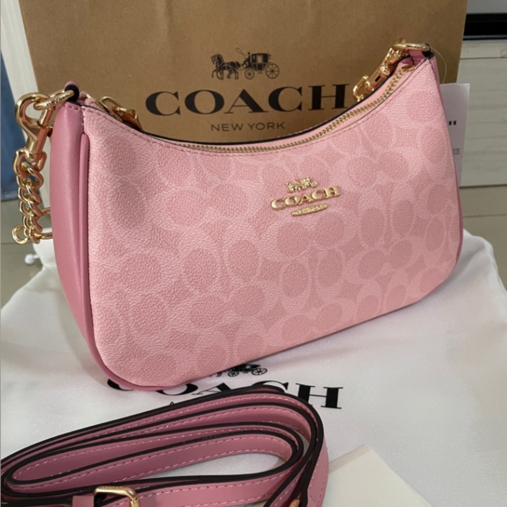 Coach Teri Shoulder Bag In Signature Canvas CA933 - Picture 7 of 12